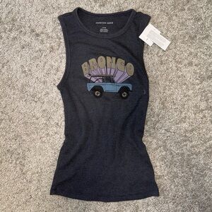 American Eagle Outfitters Women’s Dark Grey Tank Top
